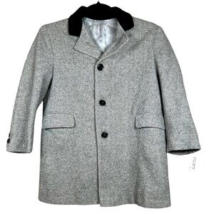 Liliputian Bazaar Best & Co Childs Coat Size 5 Navy Blue Wool Hooded Packets